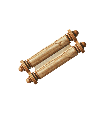 Animated scroll illustration